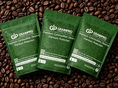 Saco hermético de amostra de grãos de café