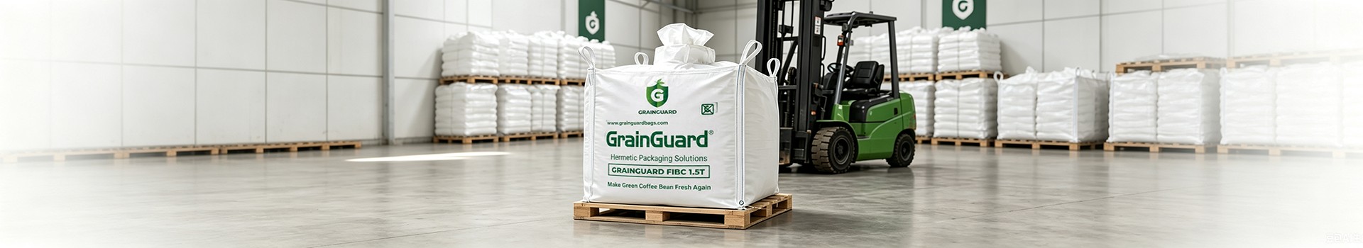 Saco grande hermético Fibc para grão de café verde