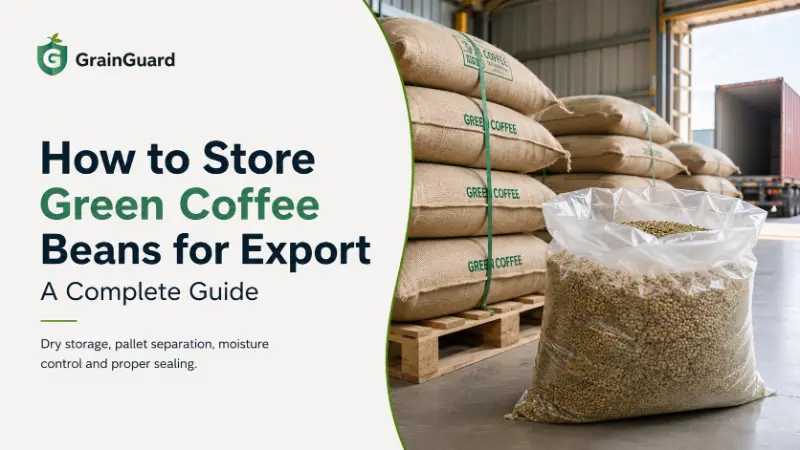 Como armazenar grãos de café verdes para exportação: um guia completo