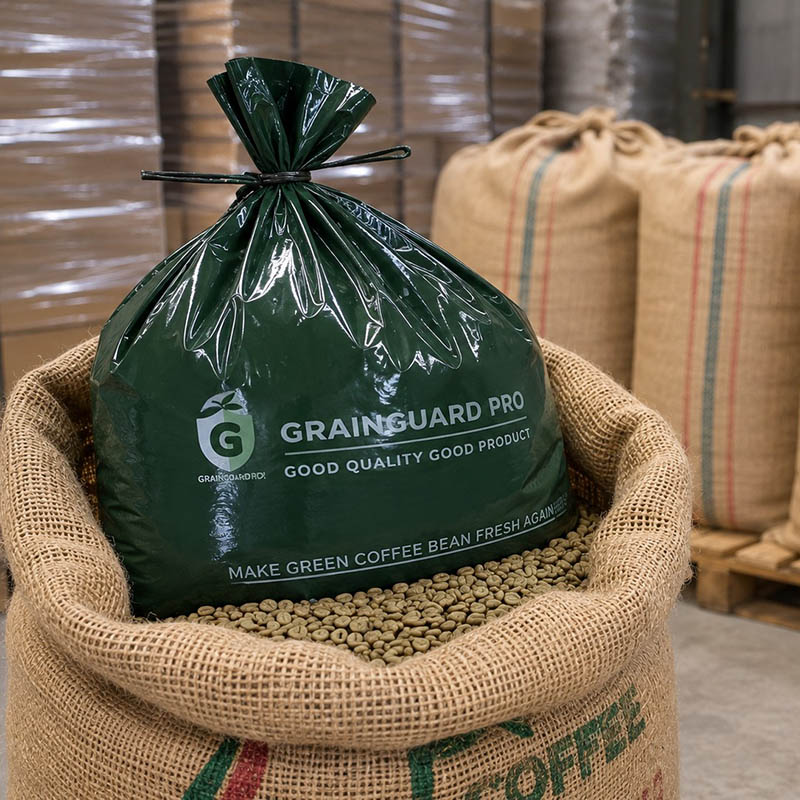 Forro hermético de juta para grãos de café