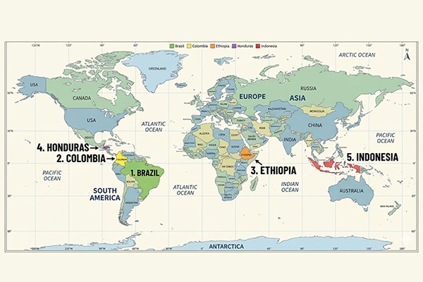 Distributors in all coffee regions